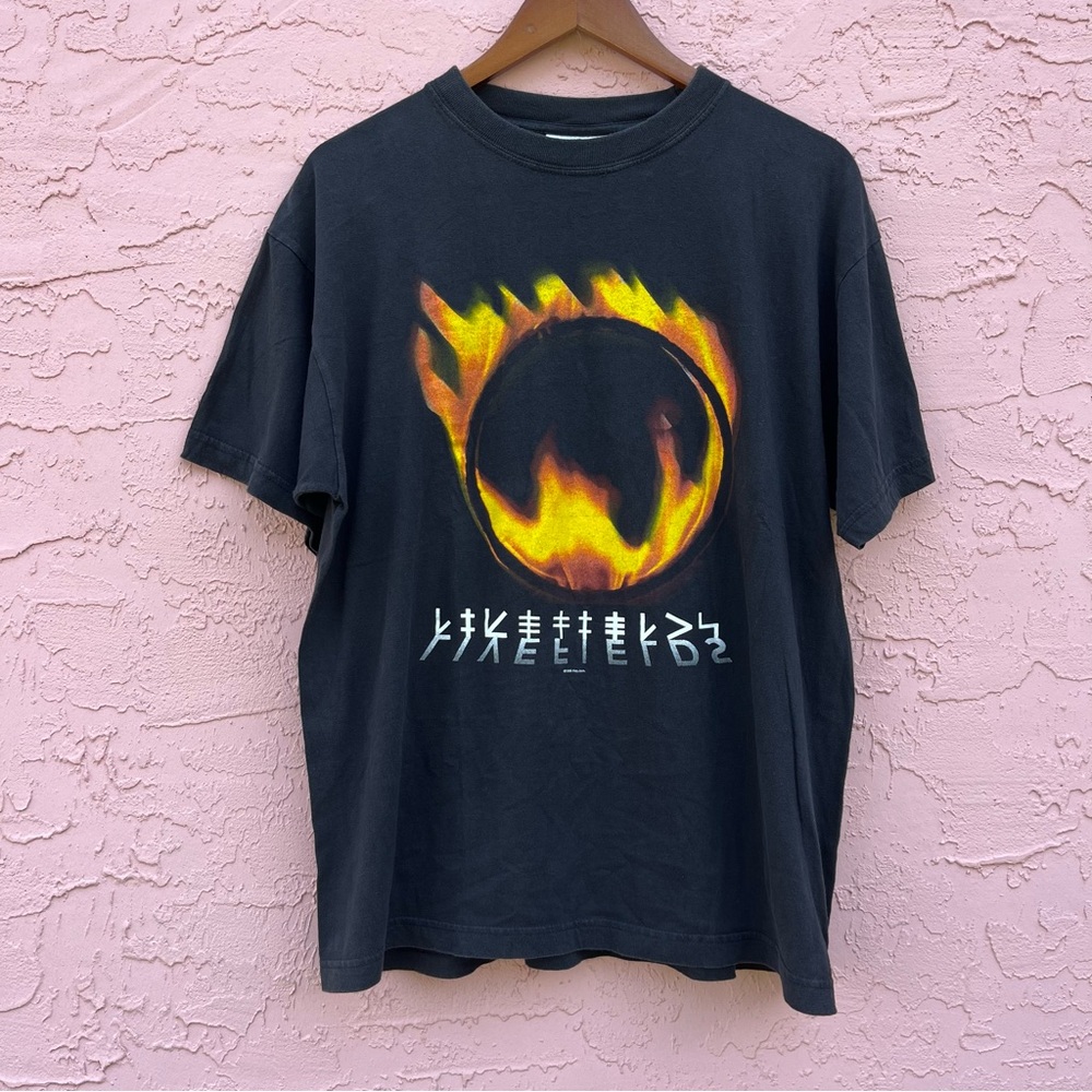 Vintage Redwood Toto Concert T-Shirt Black Faded 90s Size Large